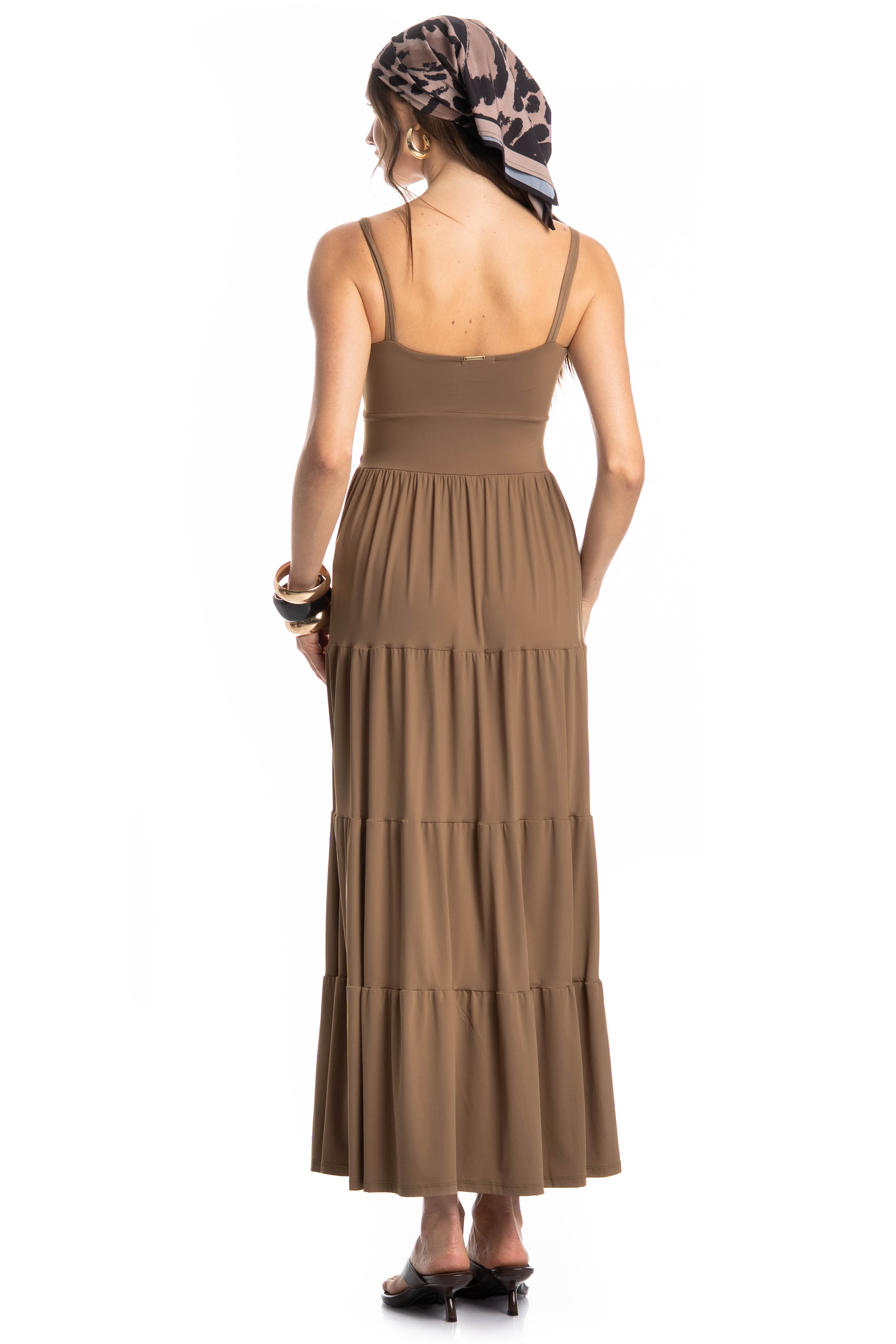 Vestido Longo Amêndoa - Imagem 2 - Mobile