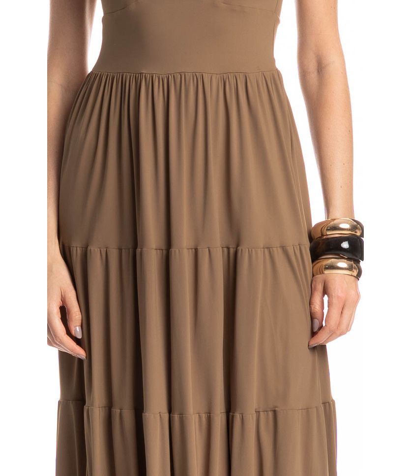 Vestido Longo Amêndoa - Imagem 5 - Desktop