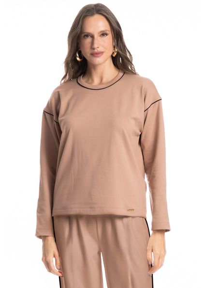 Blusa Manuela Marrom - Imagem 1