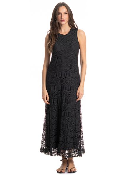 Vestido Feminino Regata Estocolmo Preto - Imagem 1