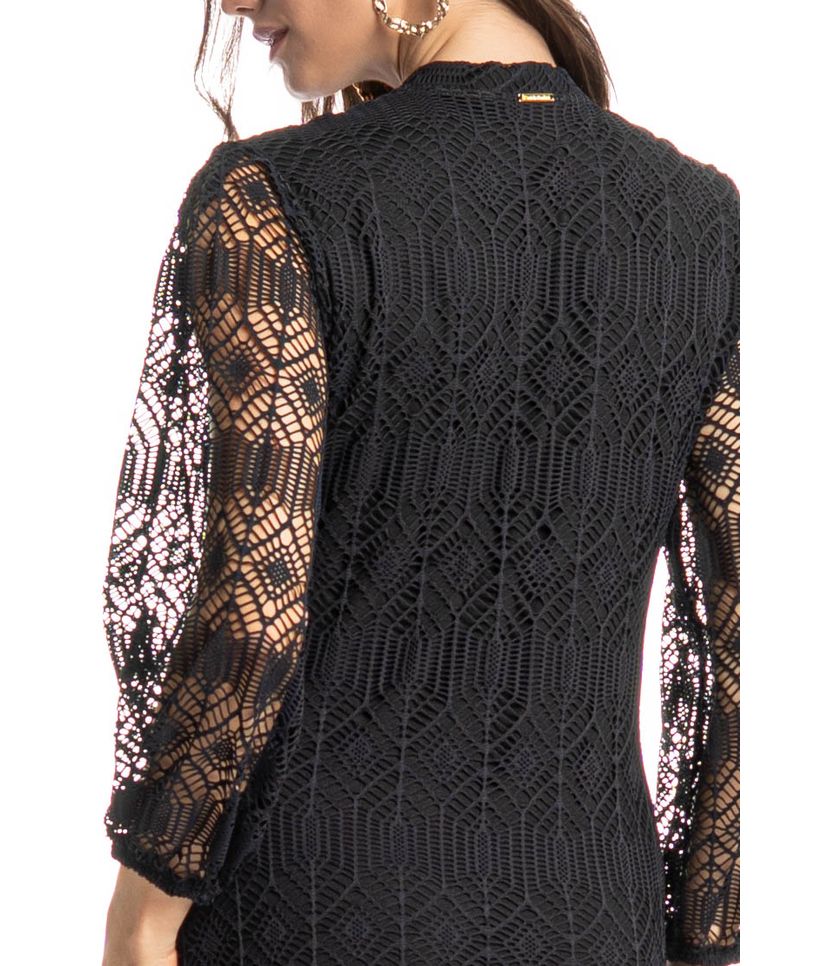 Vestido Longo Com Manga Estocolmo - Imagem 5 - Desktop