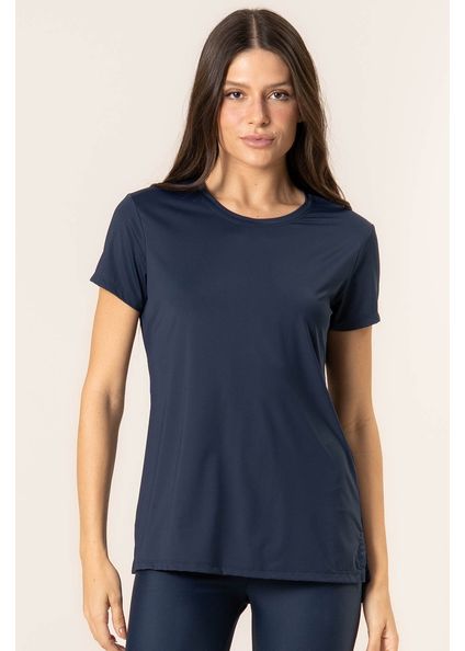 Camiseta Alongada Pulse Vivame Azul-marinho - Imagem 1