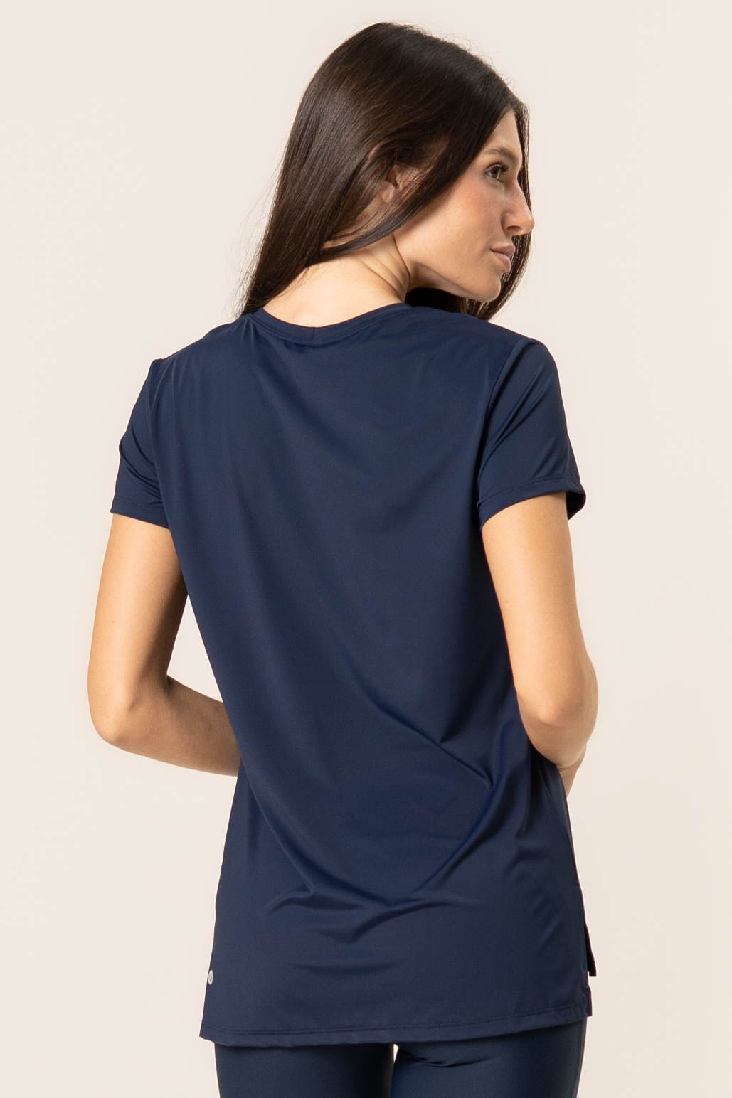 Camiseta Alongada Pulse Vivame Azul-marinho - Imagem 2