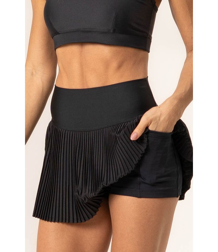 Short Saia Plissado Cardio Vivame - Imagem 5 - Desktop