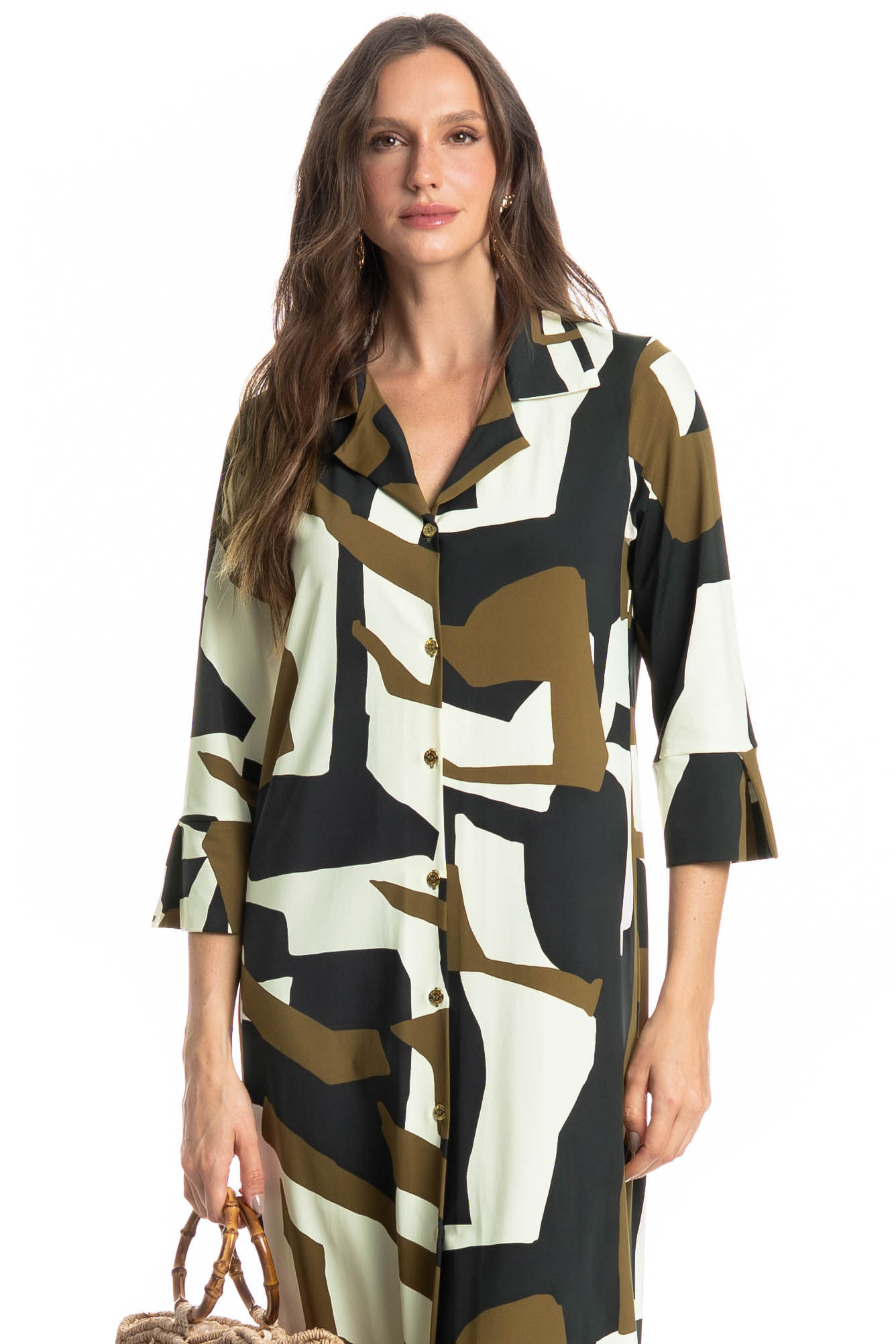Chemise Midi Manga 7/8 Copenhagem - Imagem 3 - Mobile