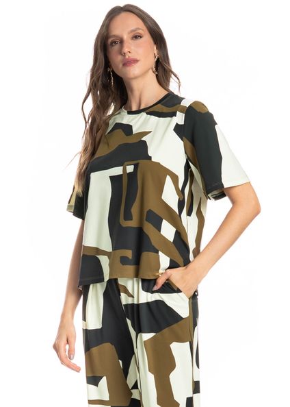 Blusa Ampla Feminina Copenhagem Preto - Imagem 1