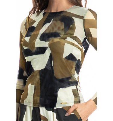 Blusa Manga Longa De Tule Copenhagem - Imagem 5 - Mobile