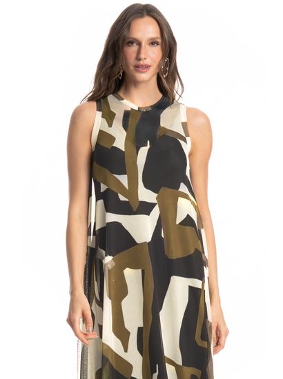 Vestido Em Tule Com Forro Copenhagem - Imagem 3 - Desktop
