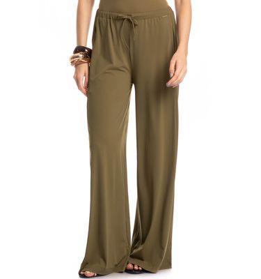 Calça Feminina Com Bolso Málaga Erva Doce - Imagem 3 - Mobile