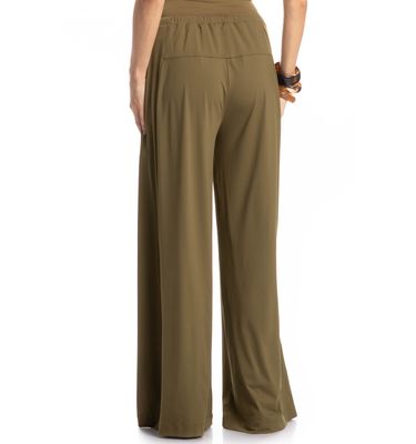 Calça Feminina Com Bolso Málaga Erva Doce - Imagem 4 - Mobile