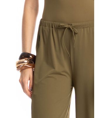 Calça Feminina Com Bolso Málaga Erva Doce - Imagem 5 - Mobile