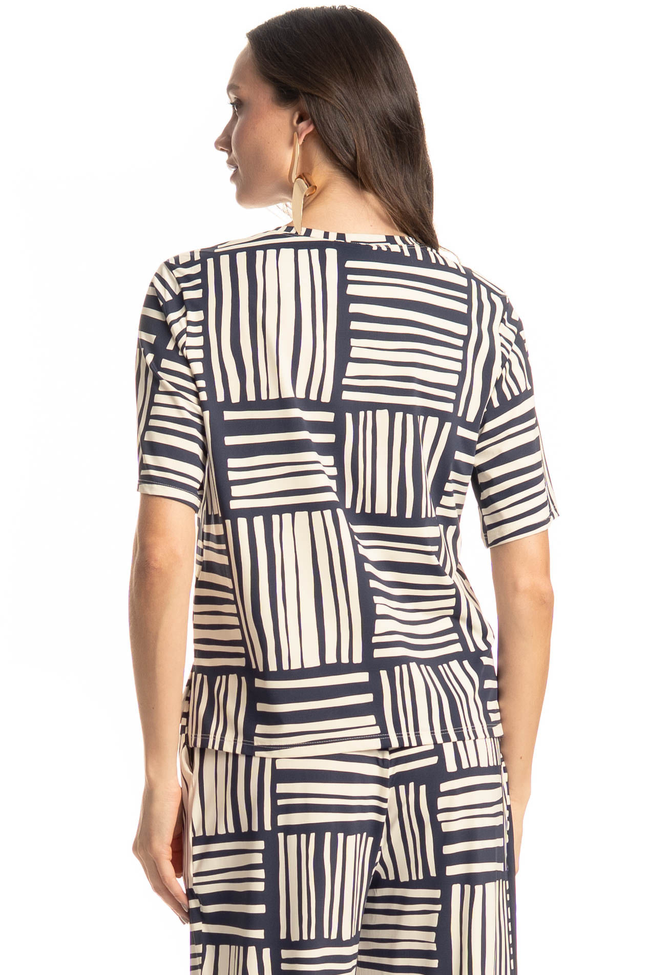 Blusa Ampla Feminina Montreal Azul-marinho - Imagem 2