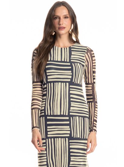 Vestido De Tule Com Manga Longa Montreal - Imagem 3 - Desktop