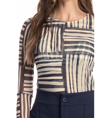 Blusa Manga Longa De Tule Montreal - Imagem 5 - Mobile