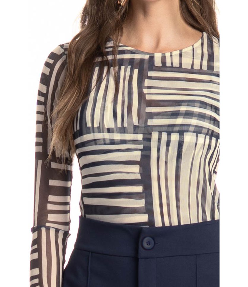 Blusa Manga Longa De Tule Montreal - Imagem 5 - Desktop