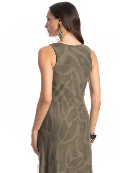 Vestido Evasê De Tule Safari - Imagem 4 - Desktop
