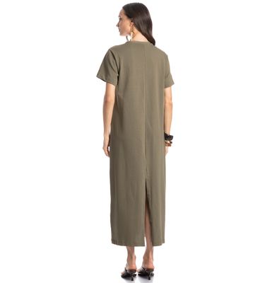 Vestido Com Manga Safari - Imagem 2 - Mobile