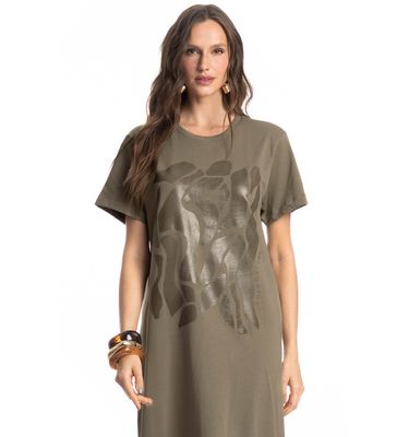 Vestido Com Manga Safari - Imagem 3 - Mobile