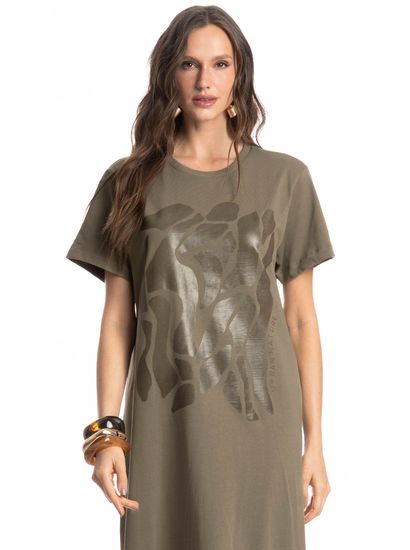 Vestido Com Manga Safari - Imagem 3 - Desktop