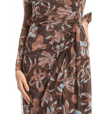 Vestido De Tule Com Combinete Franzido Jardim - Imagem 5 - Mobile