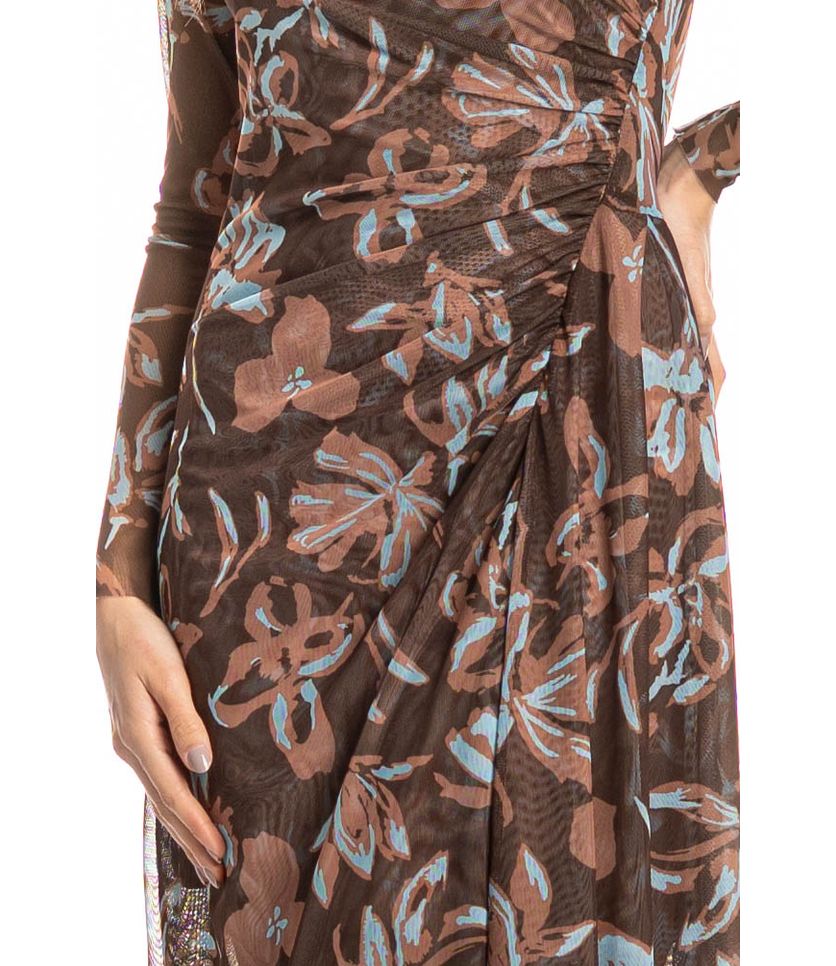 Vestido De Tule Com Combinete Franzido Jardim - Imagem 5 - Desktop