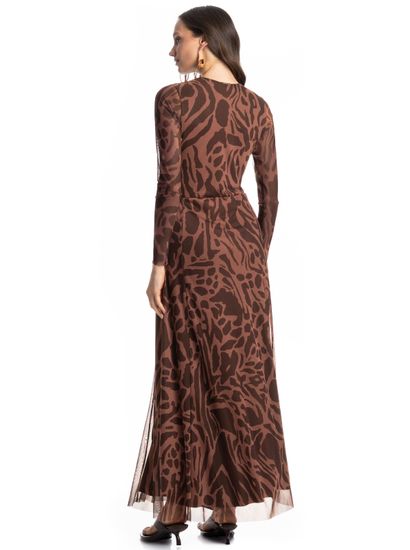 Vestido De Tule Com Manga Longa Colinas - Imagem 2 - Desktop