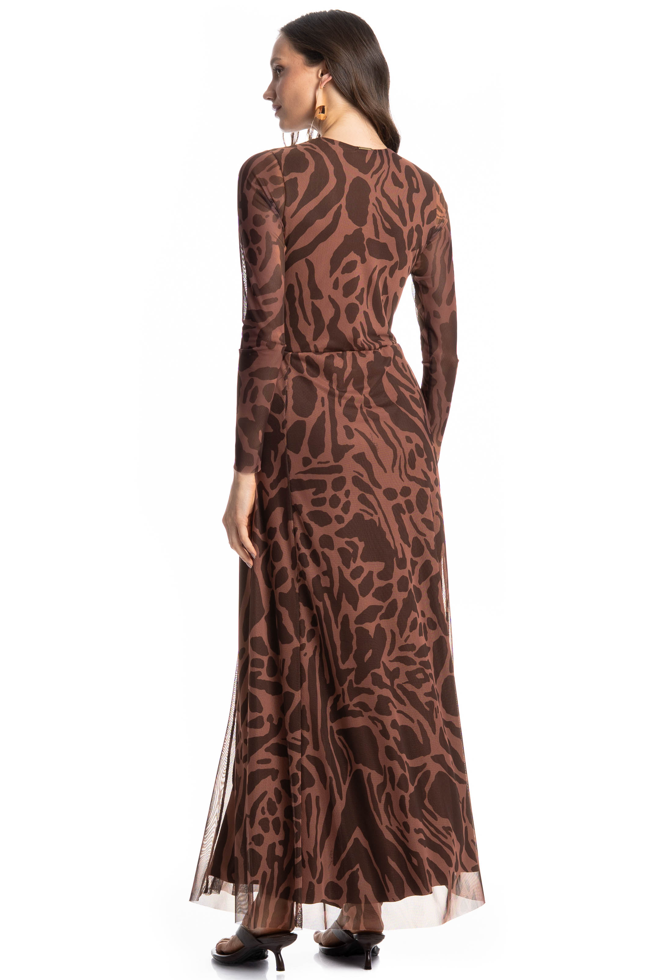 Vestido De Tule Com Manga Longa Colinas - Imagem 2 - Mobile