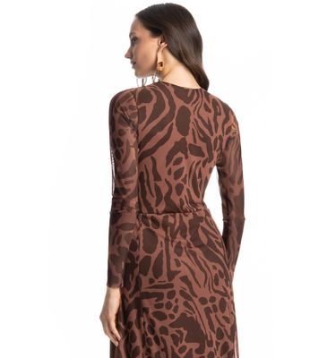 Vestido De Tule Com Manga Longa Colinas - Imagem 4 - Mobile