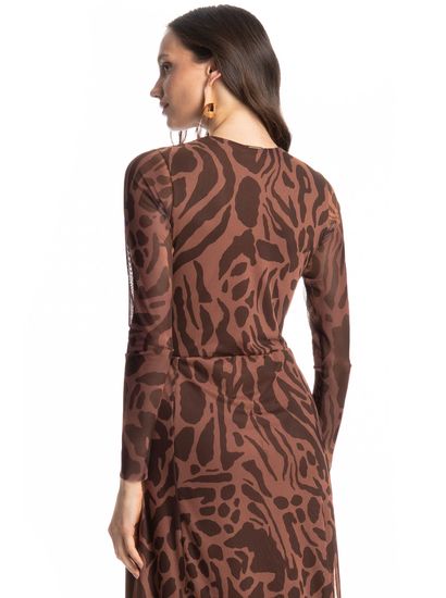 Vestido De Tule Com Manga Longa Colinas - Imagem 4 - Desktop