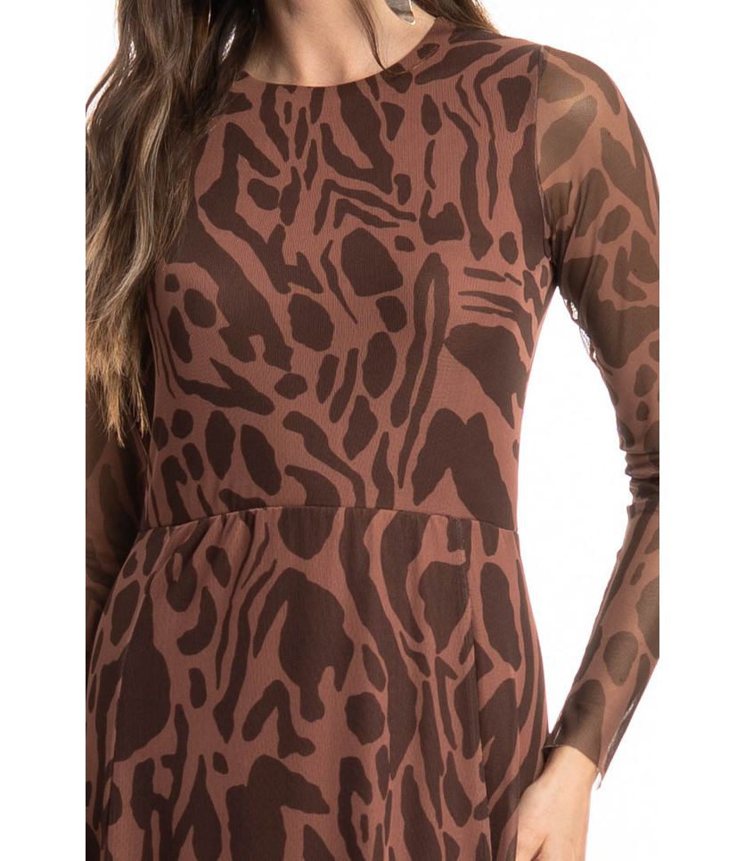 Vestido De Tule Com Manga Longa Colinas - Imagem 5 - Desktop