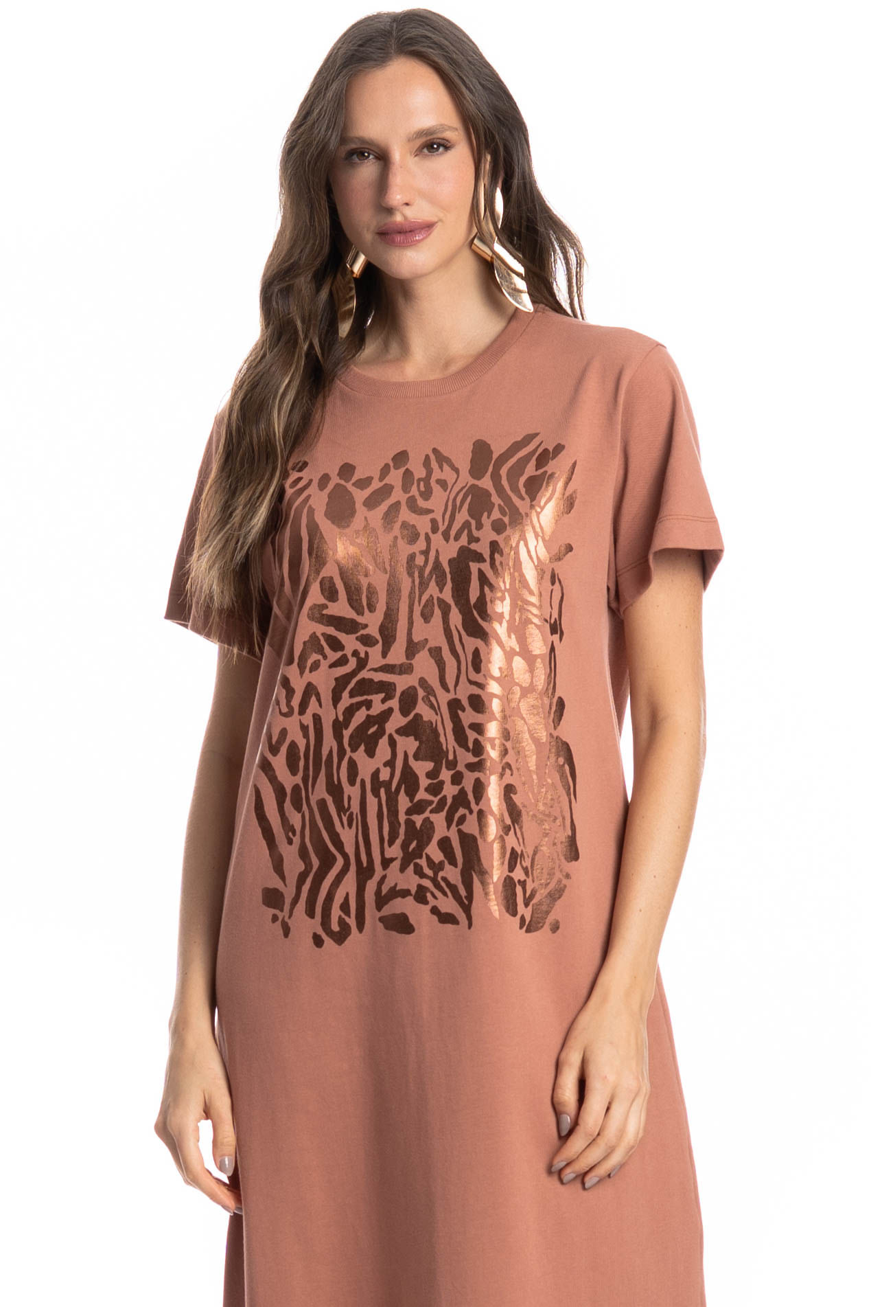 Vestido Com Manga Colinas - Imagem 3 - Mobile