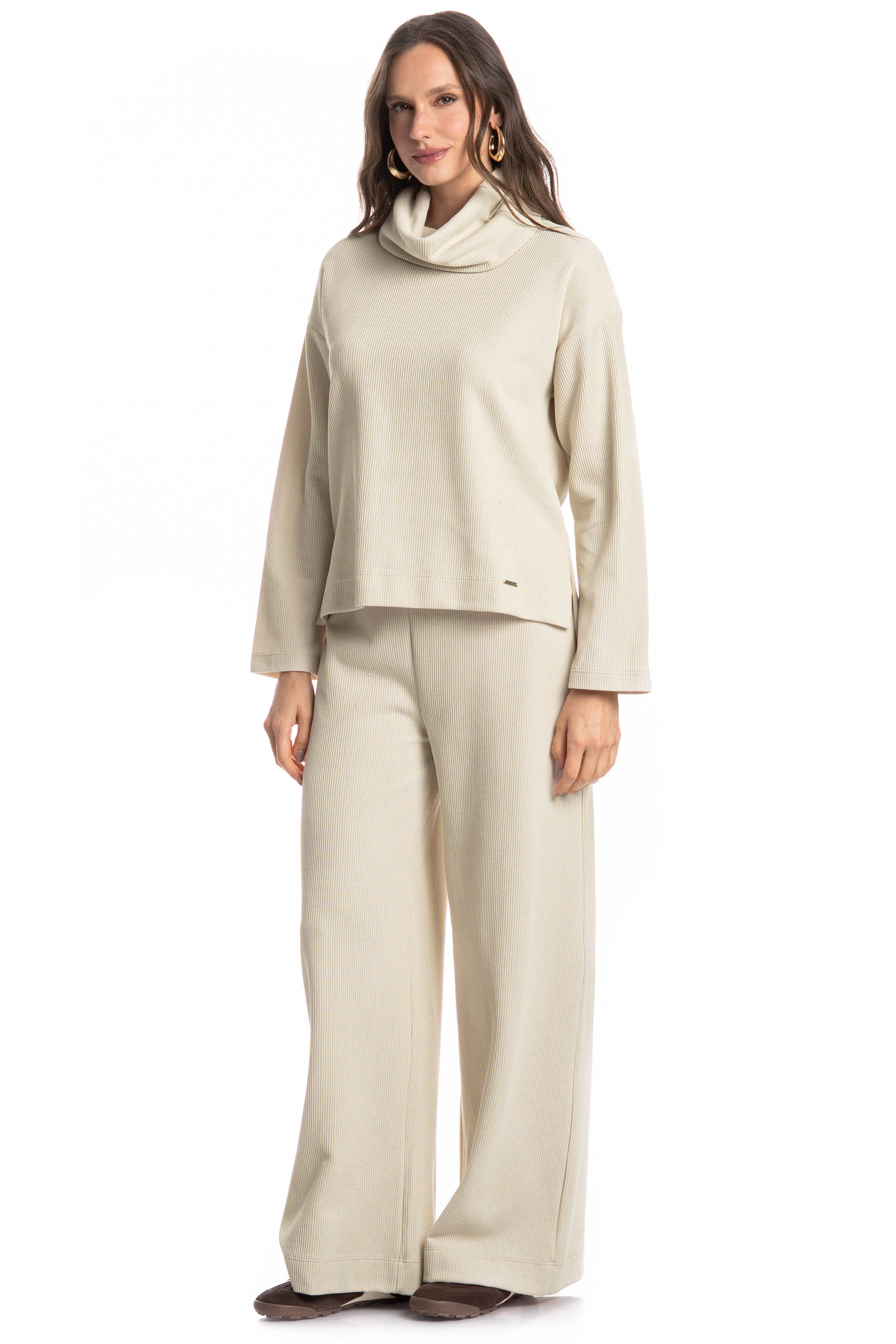 Blusa Feminina Gola Alta Giulia - Imagem 3 - Mobile