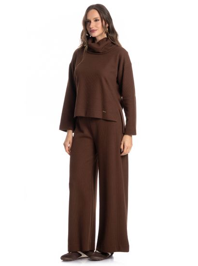 Blusa Feminina Gola Alta Giulia - Imagem 3 - Desktop