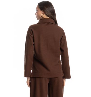 Blusa Feminina Gola Alta Giulia - Imagem 2 - Mobile