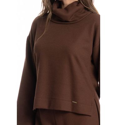 Blusa Feminina Gola Alta Giulia - Imagem 5 - Mobile
