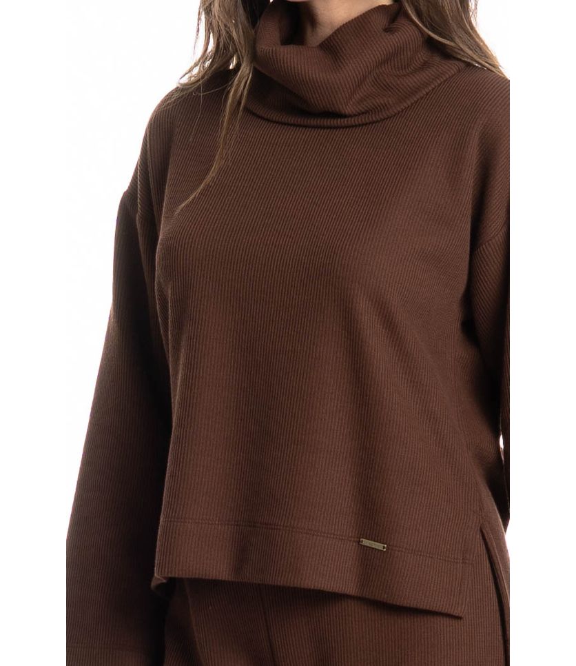 Blusa Feminina Gola Alta Giulia - Imagem 5 - Desktop