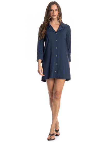 Camisa Feminina Abotoada Breeze - Imagem 3 - Desktop
