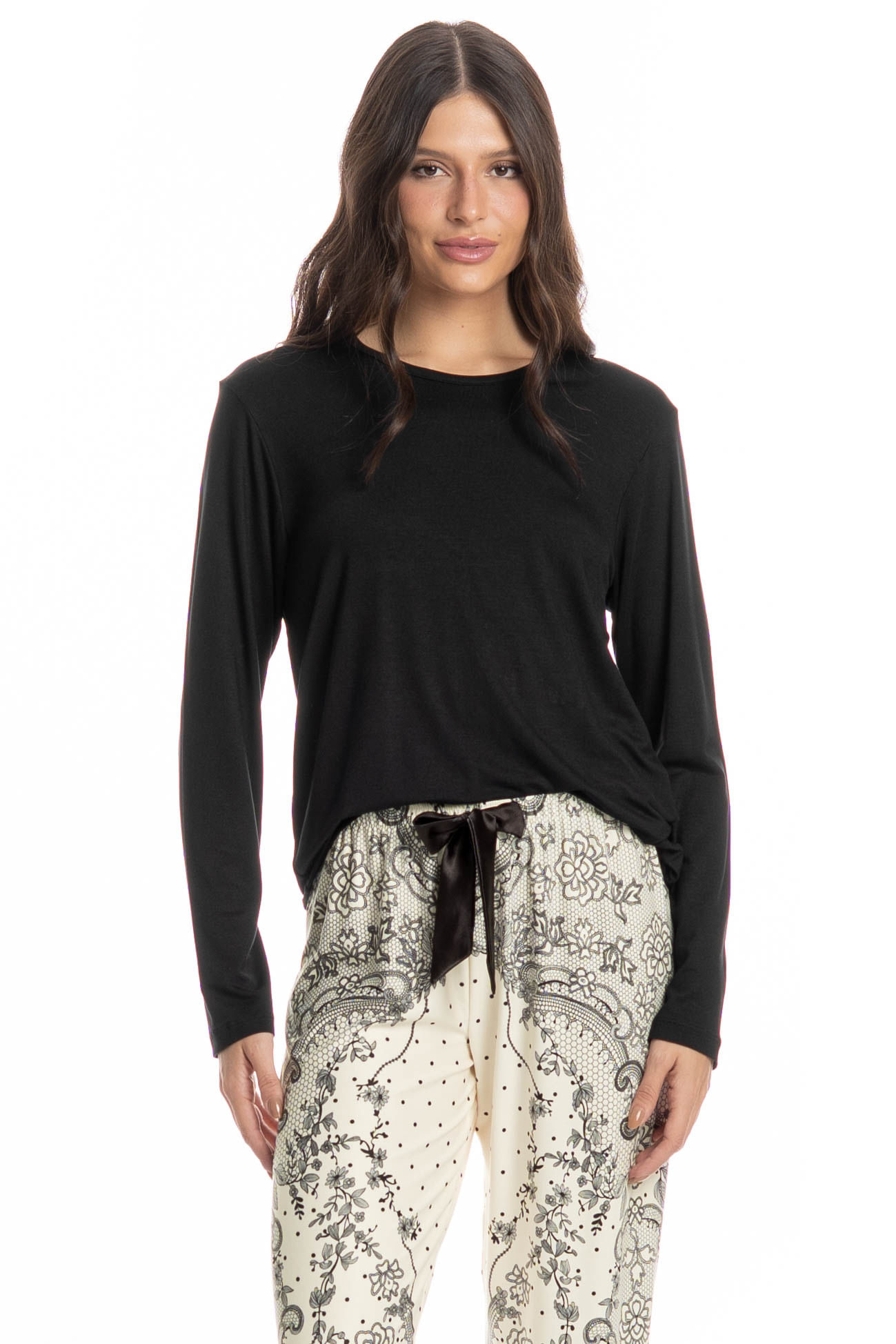 Pijama Feminino Longo Chiara - Imagem 3 - Mobile