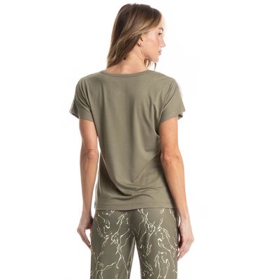 Pijama Feminino Longo Manga Curta Ártemis - Imagem 4 - Mobile