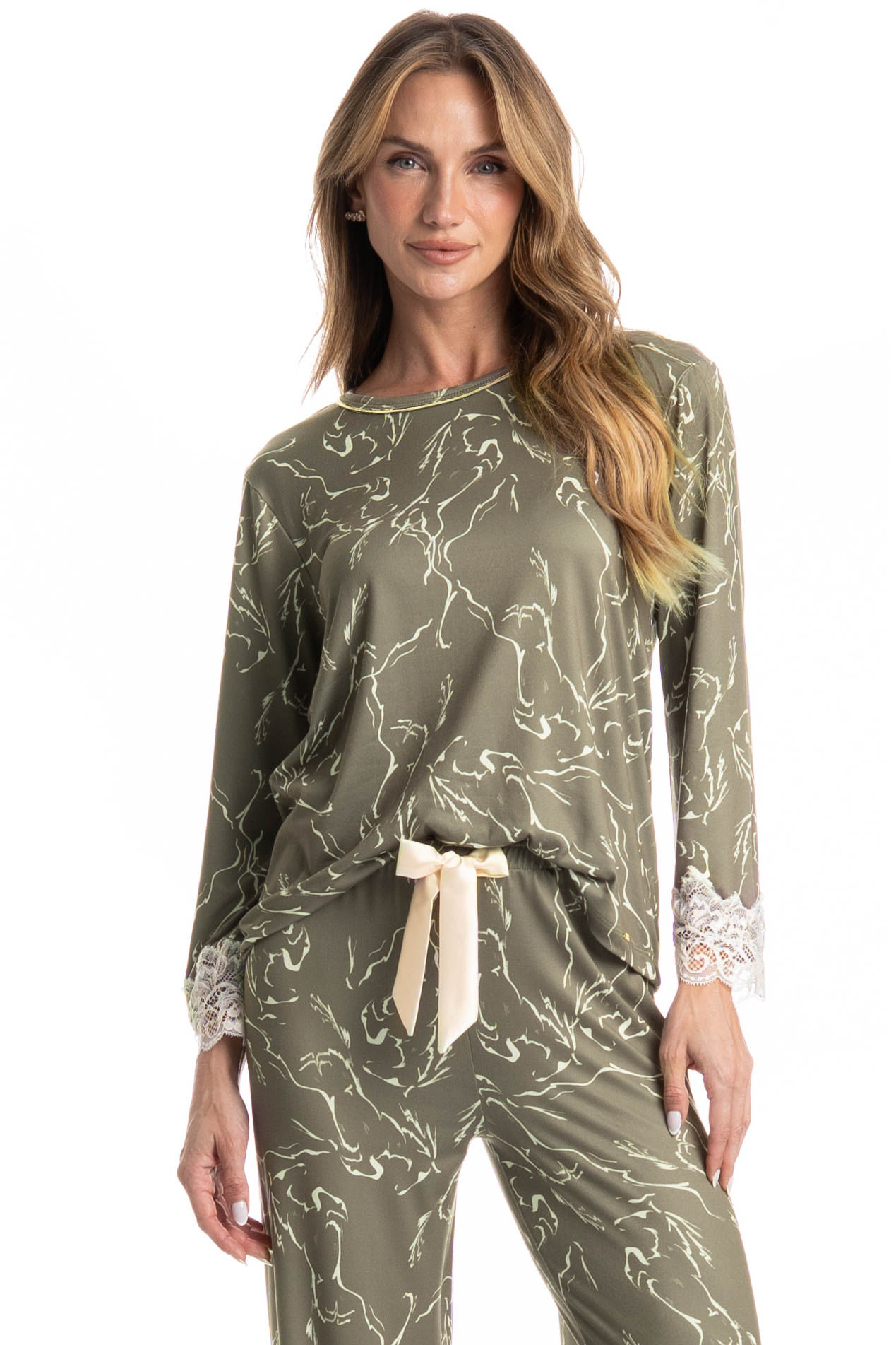 Pijama Feminino Longo Ártemis - Imagem 3 - Mobile