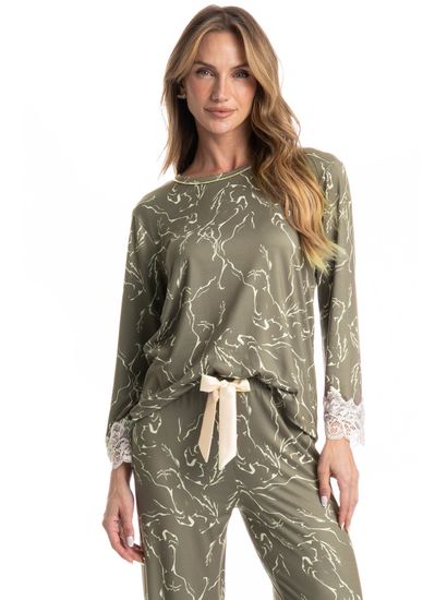 Pijama Feminino Longo Ártemis - Imagem 3 - Desktop