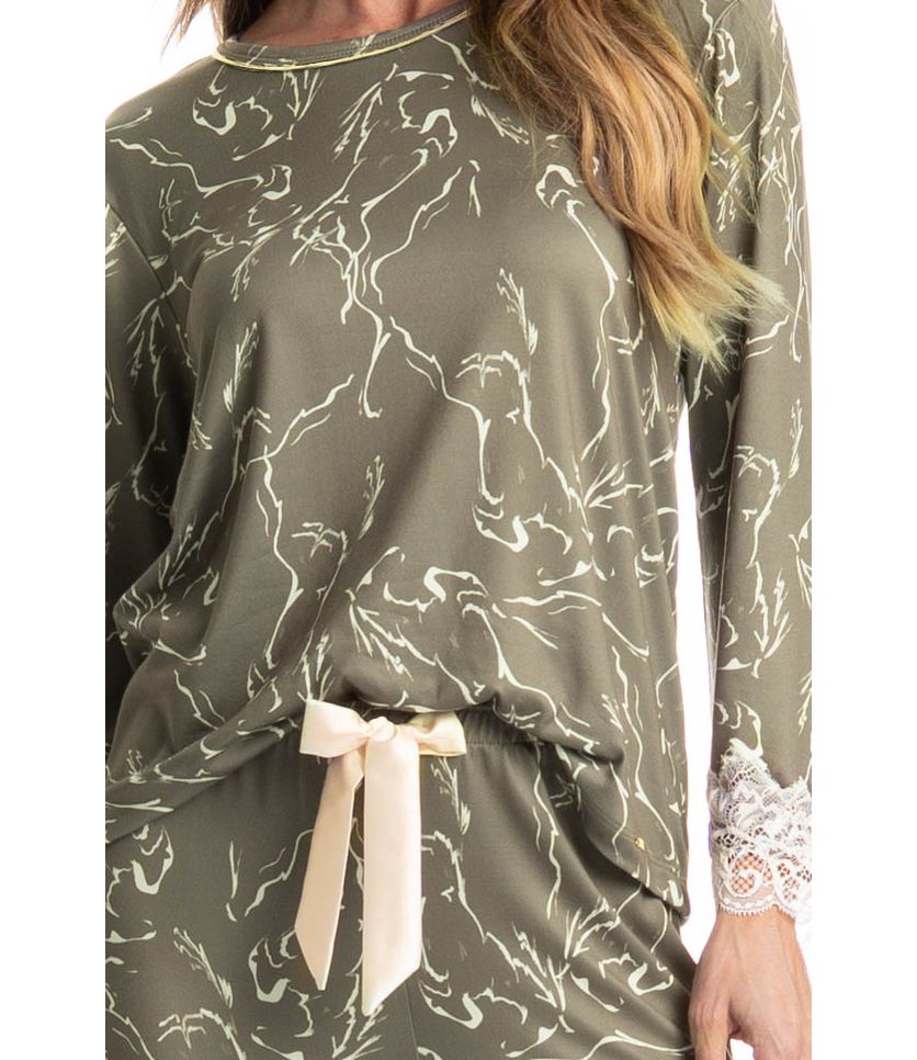 Pijama Feminino Longo Ártemis - Imagem 5 - Desktop
