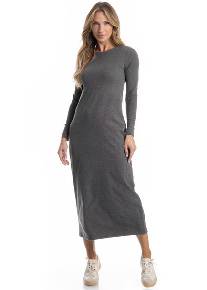 Vestido Midi Luna Preto - Imagem 1