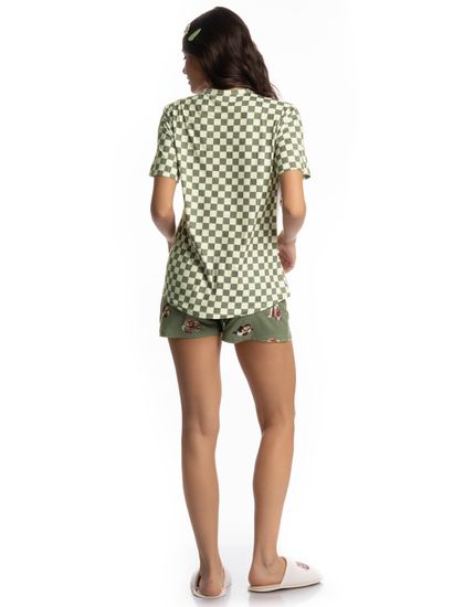 Pijama Curto Country Moka - Imagem 4 - Desktop