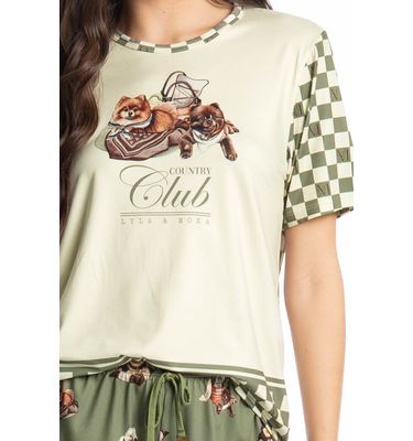 Pijama Curto Country Moka - Imagem 5 - Mobile