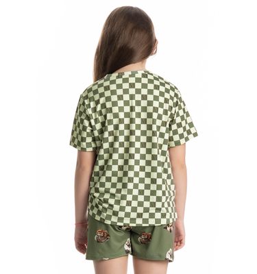 Pijama Curto Infantil Unissex Country Moka - Imagem 2 - Mobile