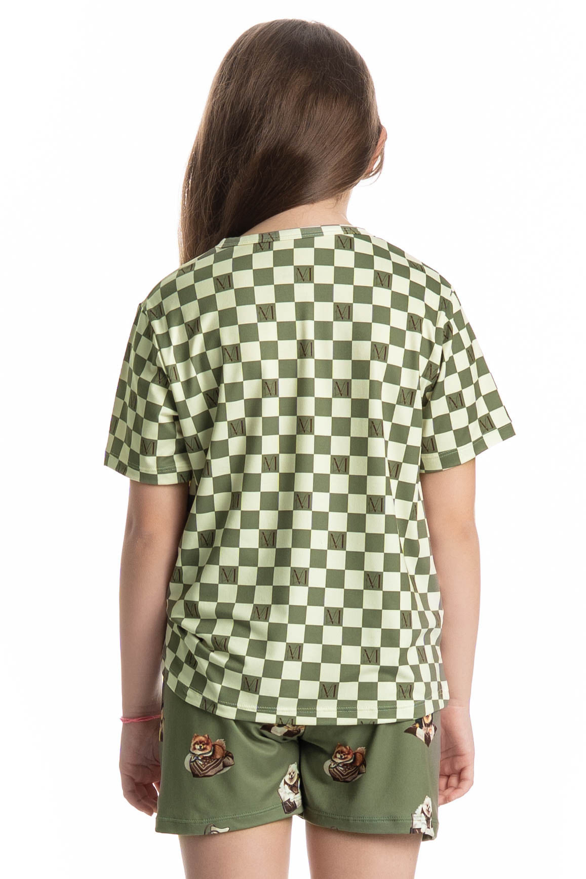 Pijama Curto Infantil Unissex Country Moka - Imagem 2 - Mobile