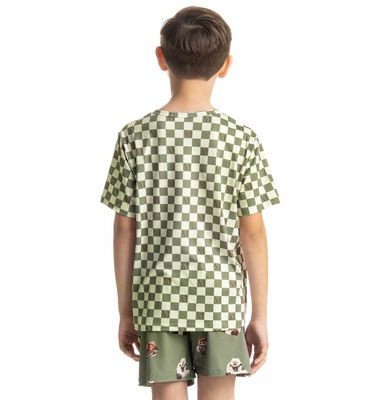 Pijama Curto Infantil Unissex Country Moka - Imagem 4 - Mobile
