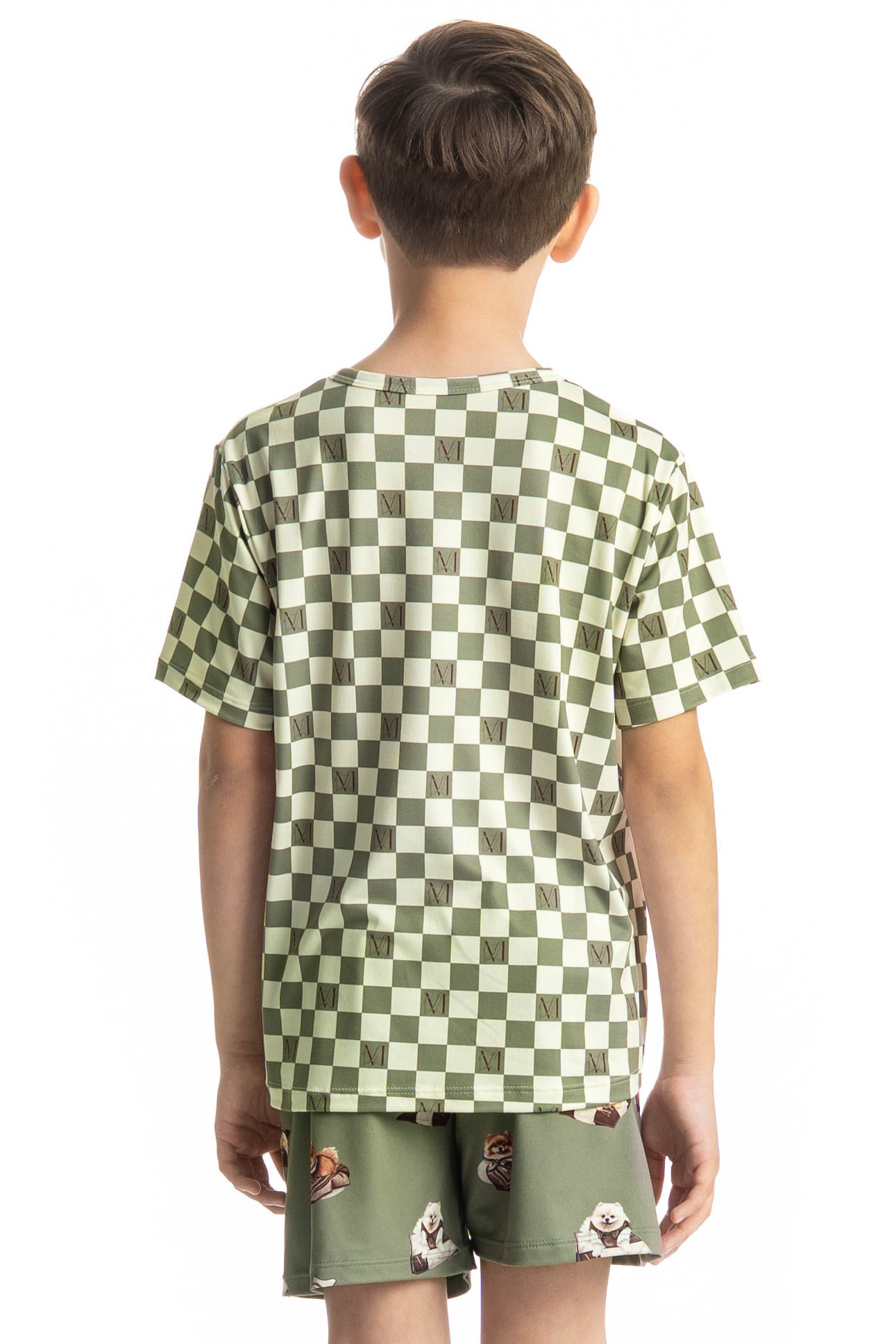 Pijama Curto Infantil Unissex Country Moka - Imagem 4 - Mobile