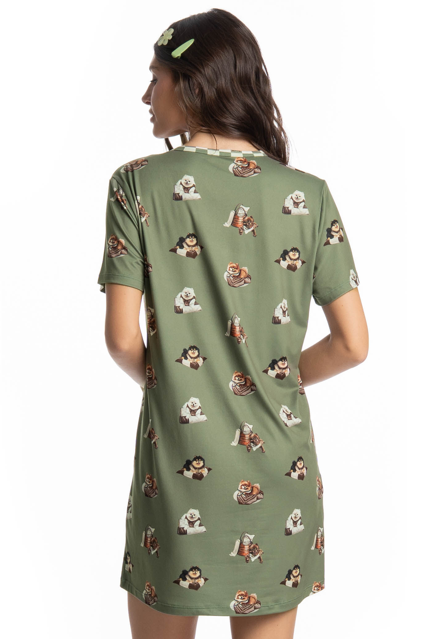 Camisão Curto Country Moka Verde - Imagem 2